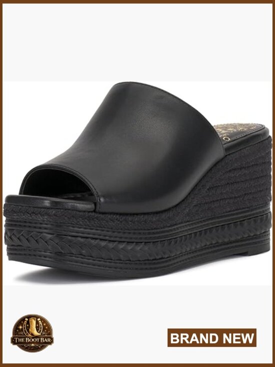 Shoes - Espadrille Wedge Platform Sandals with Braided Sole